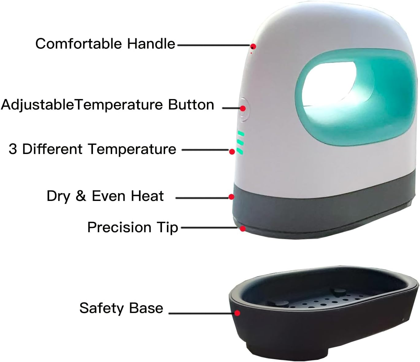 Gingersun Mini Heat Press Machine Portable, Small Iron Press Heating Transfer for T Shirts Shoes, Hats,Crafts,Htv Vinyl Projects image number 4