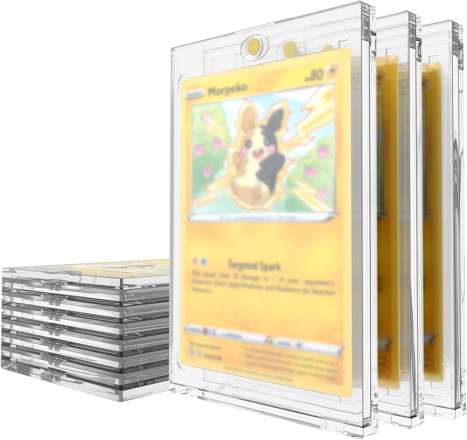 10Pcs 35Pt Magnetic Card Holders-Trading & Sport Cards Protector Cases,Ideal for Mtg,Basketball & Collectible Clear Magnetic Card Case image number 4