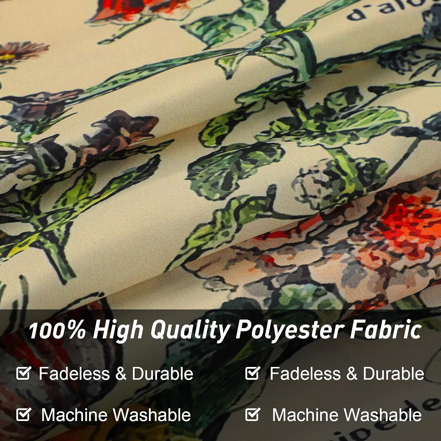 Mixweer Vintage Wildflower Vertical Tapestry for Bedroom Colorful Wall Hanging Aesthetic Wall Art for Room Decor, 51.2 X 59.1 Inch (Flower Pattern) image number 1