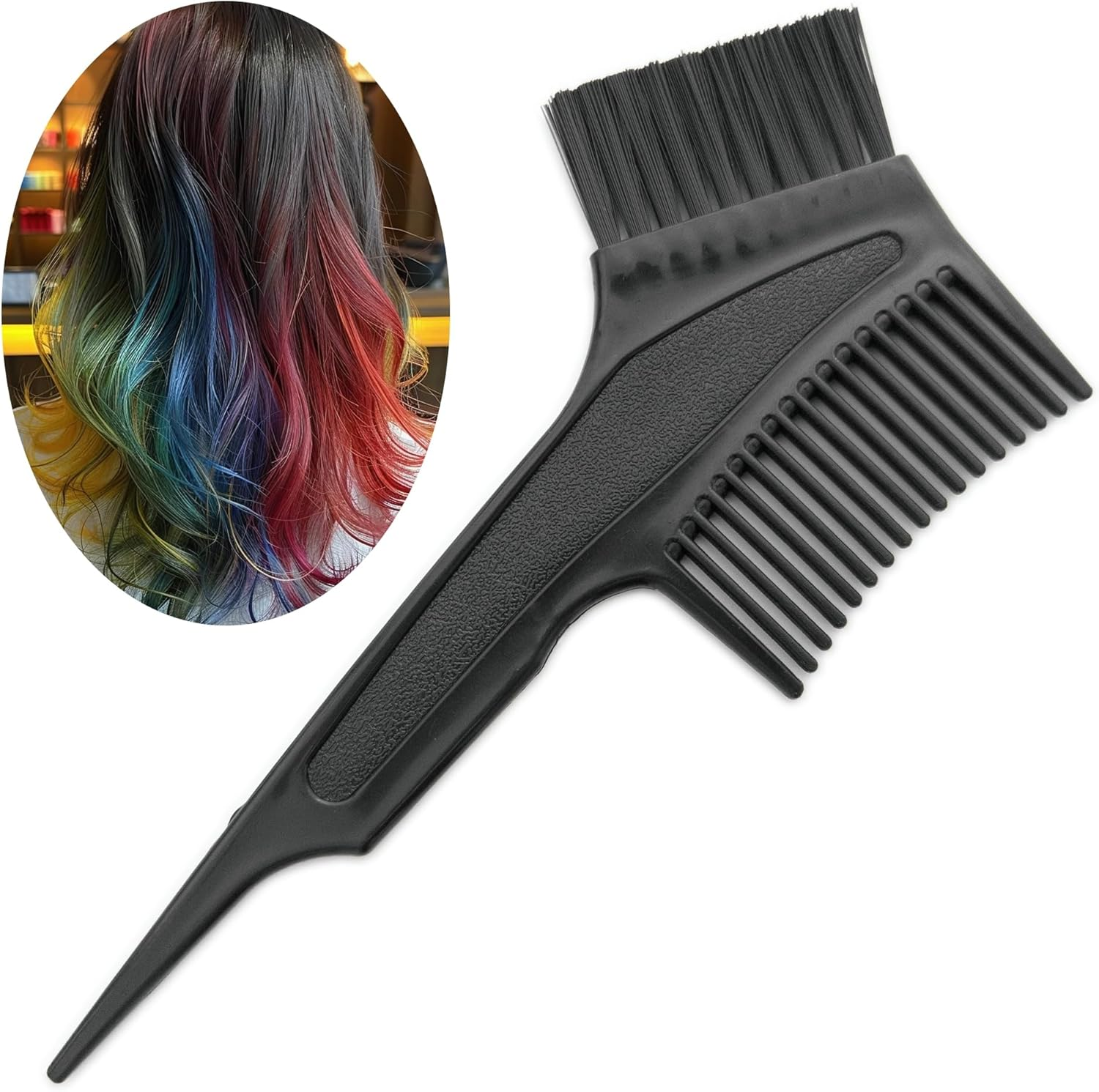 Losaria 10 Pieces Hair Dye Kit Hair Coloring Dyeing Kit Professional Hair Dye Tools for Bleaching and Hair Dye, Including Hair Dye Brush, Ear Cover, Hair Cover, Shawl, Gloves, Hair Clips