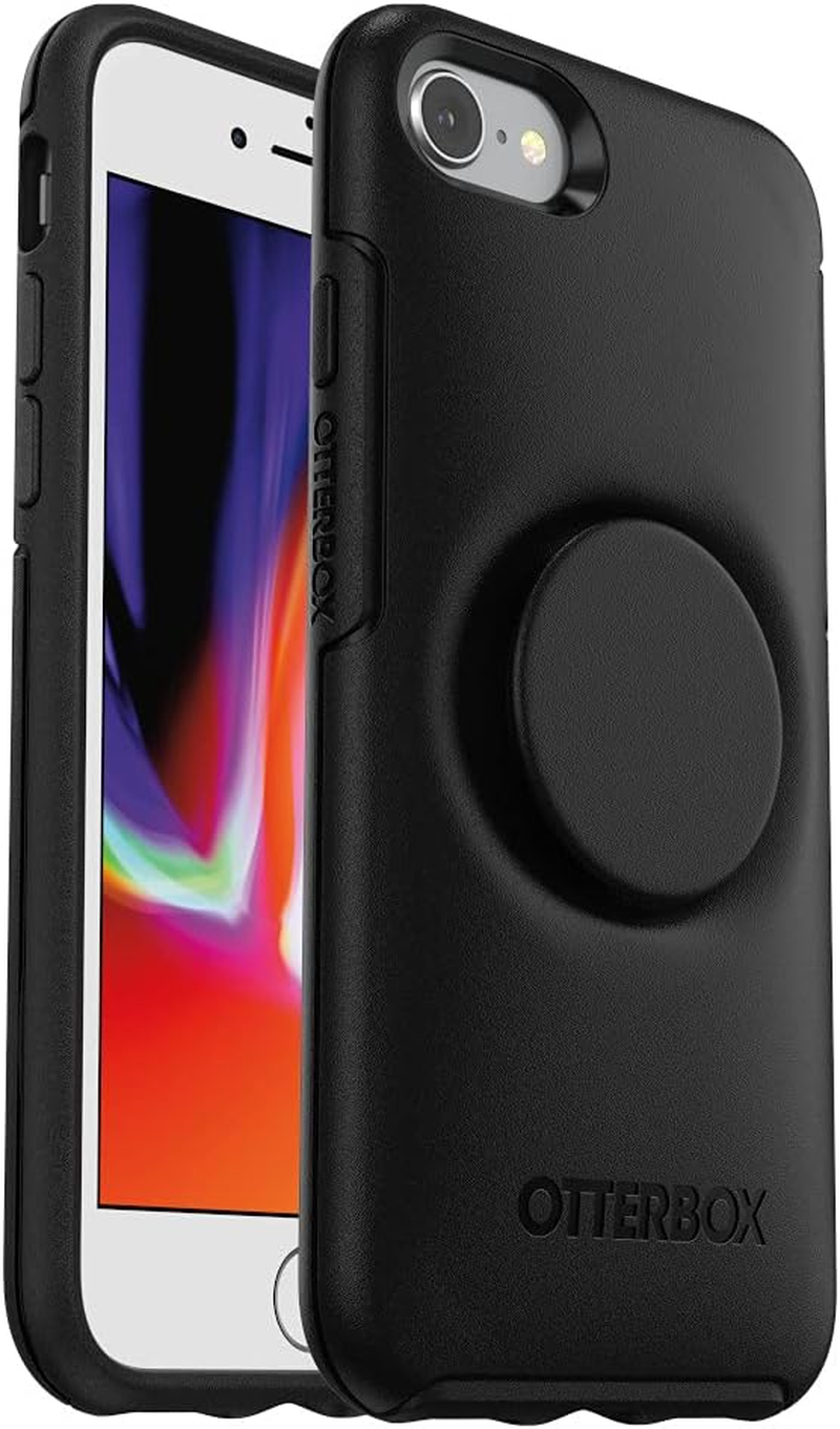 Otterbox Otter plus Pop Symmetry Mobile Phone Case for 3Rd and 2Nd Gen Iphone 7/8/SE, Black