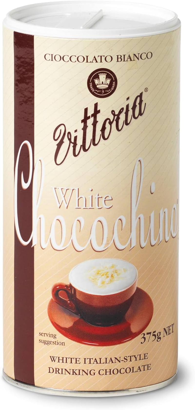 Vittoria Coffee White Chocochino Drinking Chocolate 375 G (Case of 6) image number 3