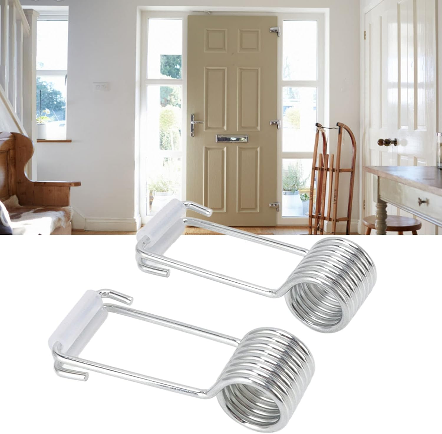 RASTKY Self Closing Door Closer 4 PCS 2CM Spring Hinge Door Closer Self Closing Spring Butt Hinge Pins Accessories - Hardware & Locks Rewritten image number 6