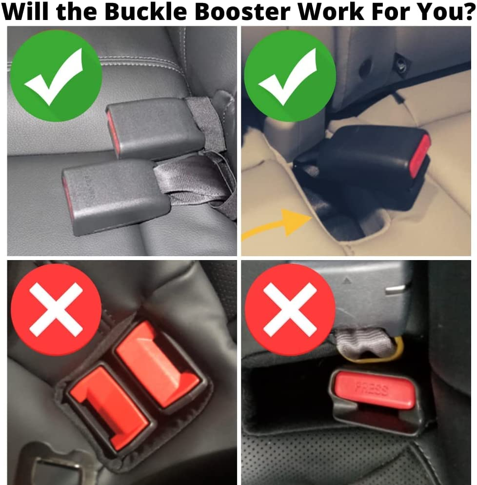 3-Pack Seat Belt Buckle Booster (BPA Free) - Raises Your Seat Belt for Easy Access - Stop Fishing for Buried Seat Belts - Makes Receptacle Stand Upright Buckling (3) image number 6
