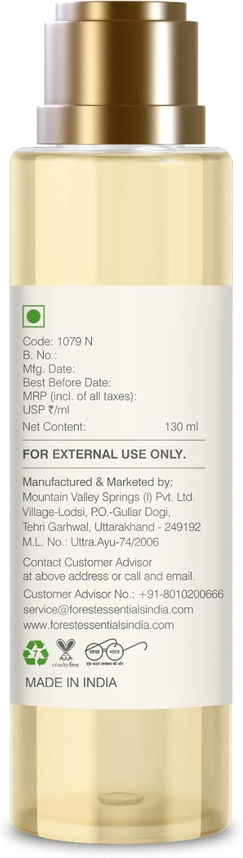 Forest Essentials after Bath Oil Nargis 130 Ml (Body Oil) image number 4