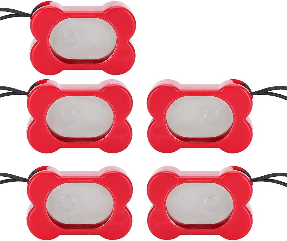 5Pcs Pet Training Clicker - 2.17X1.38X0.67Inch Pets Positive Behavior Reinforcer - Adjustable Three Gears Pet Training Clickers for Dog Reward and Train image number 1