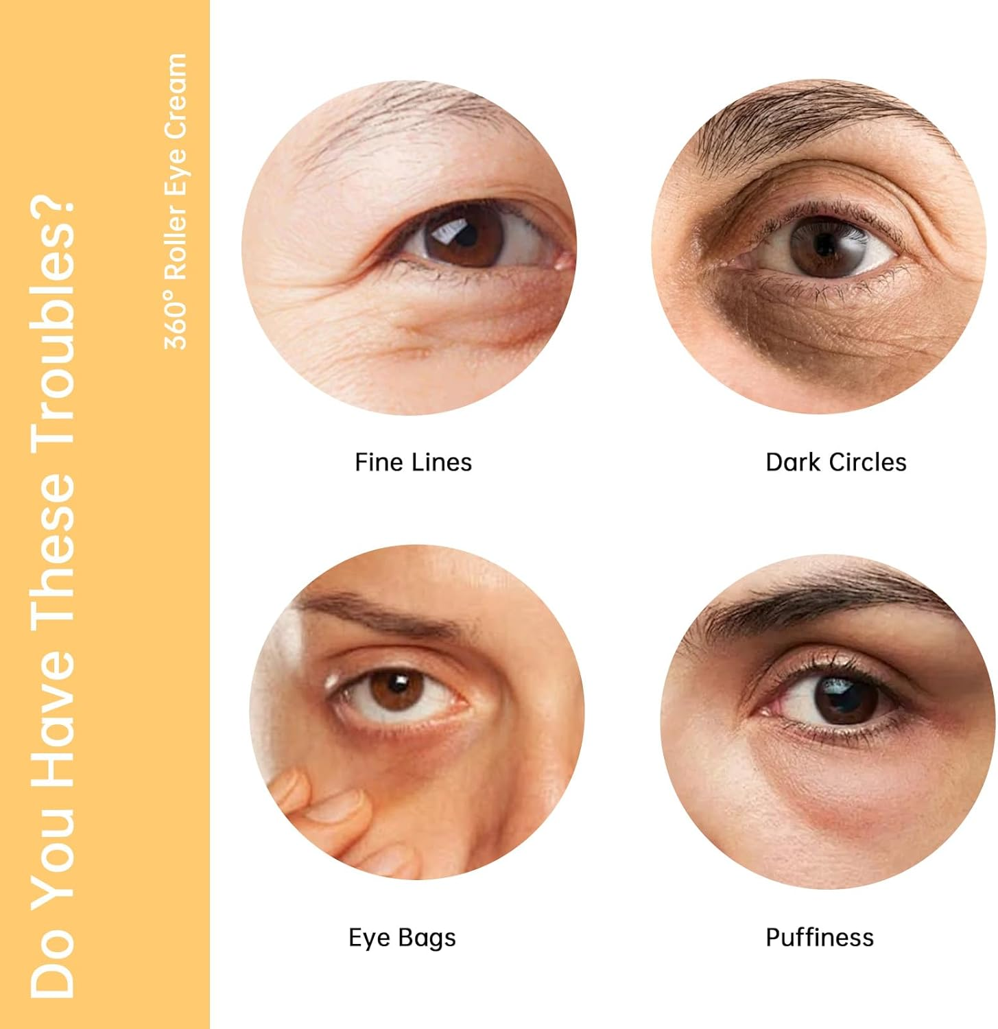 Snail Peptide Eye Cream for for Dark Circles, Puffiness and Fine Lines, Snail Mucin Eye Cream with Niacinamide, Hyaluronic Acid. (1 Pcs-17Ml) image number 2