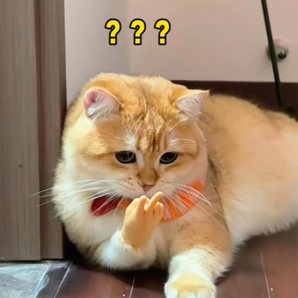 Coehaopike 6PCS Tiny Hands for Cats, Funny Little Hands for Cats, Rubber Finger Puppets for Cat Paws, Little Hands for Fingers, Stretchable Mini Hands for Cats, Cat Interactive Toy image number 4