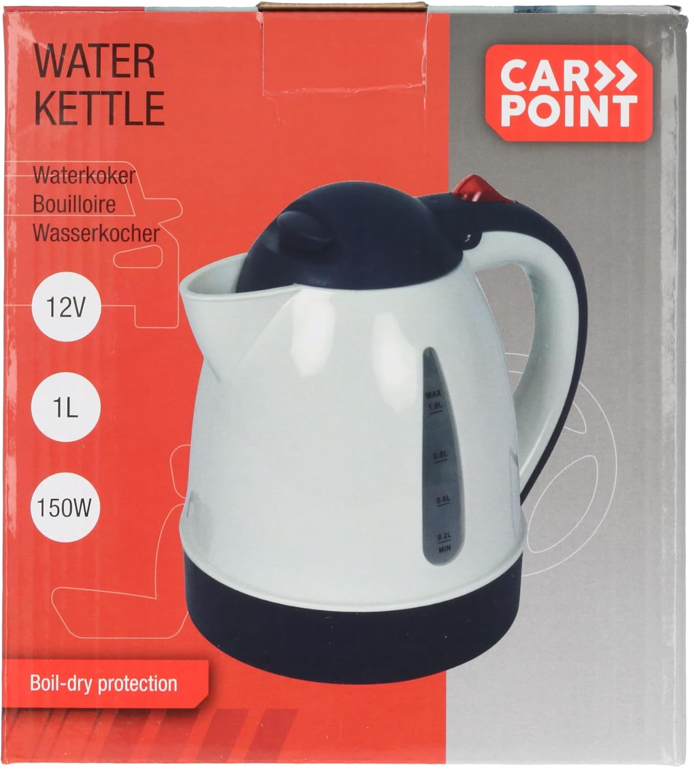 Carpoint - Kettle - 1 Liters - 12V - White image number 4