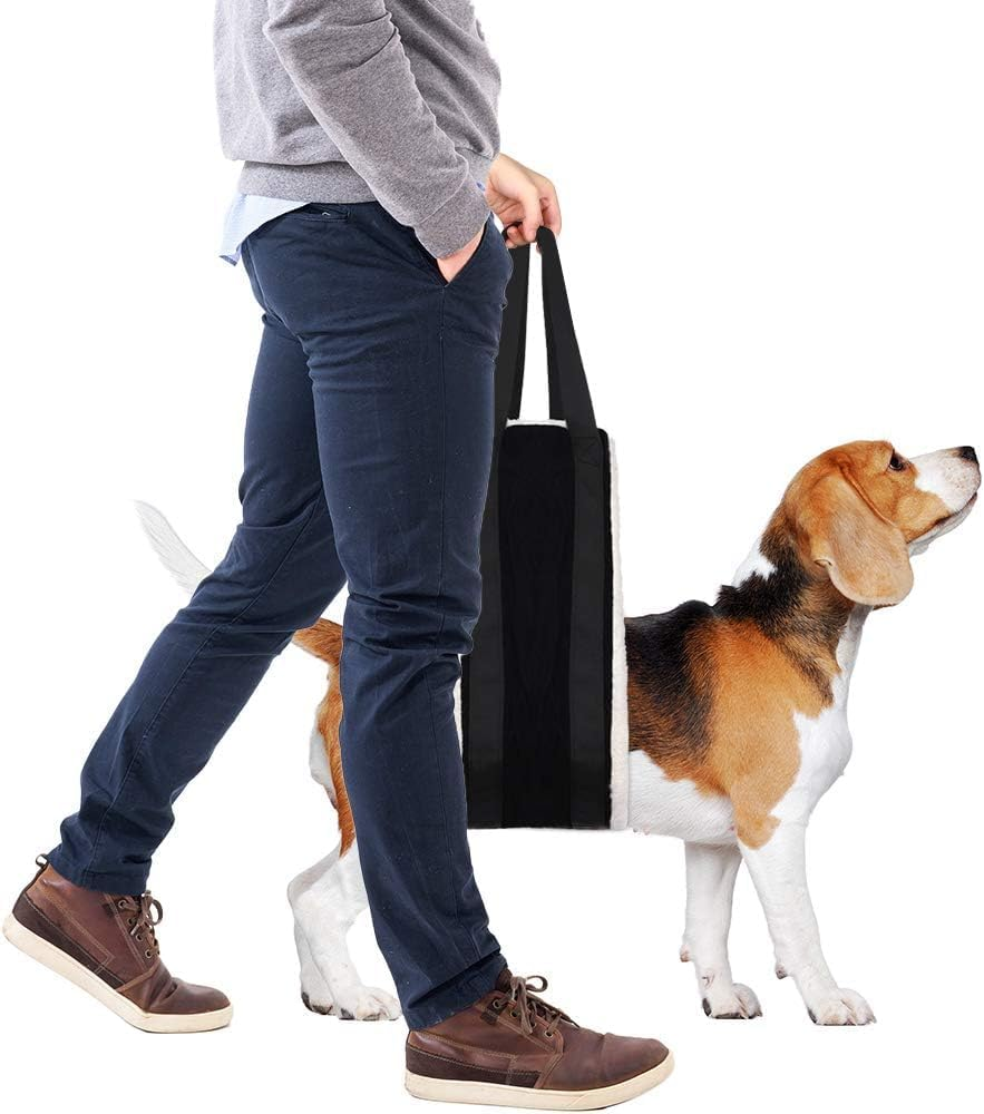 Dog Sling for Large Dogs 30-120 Lbs | Soft Lift Support Harness for Back Legs & Hip | Helps Senior/Disabled Dogs with Arthritis, ACL Surgery Recovery & Mobility Aid (Black) image number 2
