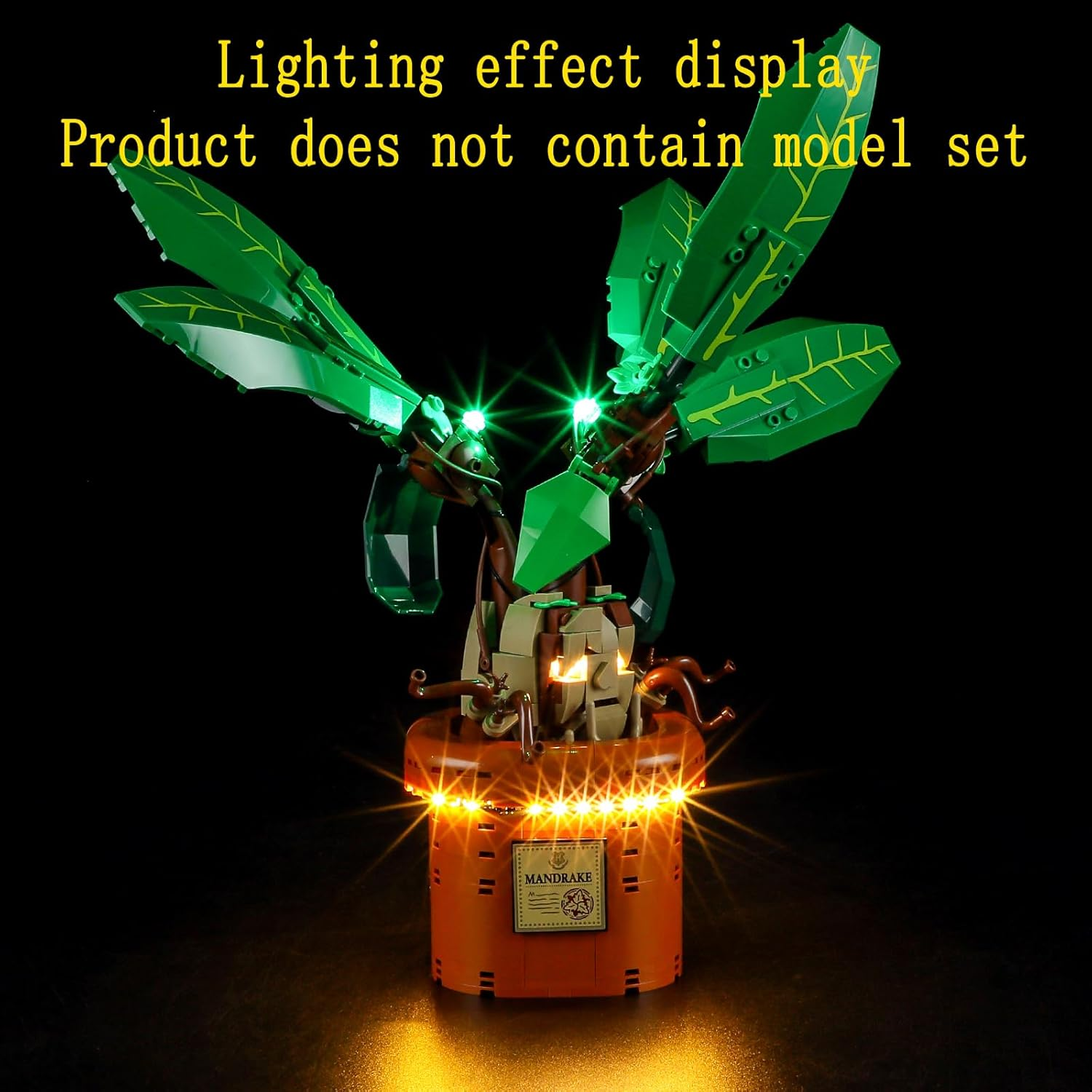 GEAMENT LED Light Set Compatible with  Harry Potter Magic Potion Plant Mandrake (Mandrake) - Lighting Set for 76433 (Model Set Not Included) image number 3
