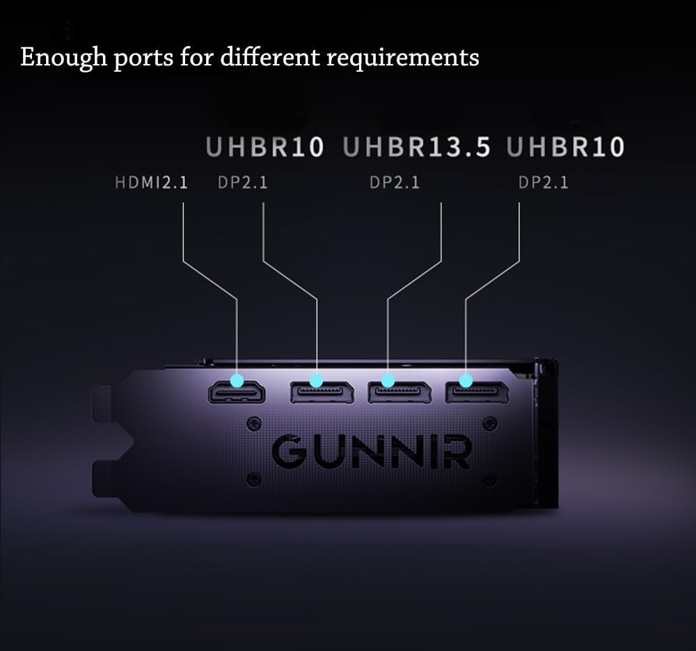 WEELIAO GUNNIR Intel Arc B580 Photon OC Video Card 12GB Black GDDR6 2850Mhz Triple Fan Graphics Card (192-Bit, Pci-Express 4.0 X8, One HDMI Three Displayports, Supports 4K) (B580 Photon White) image number 1