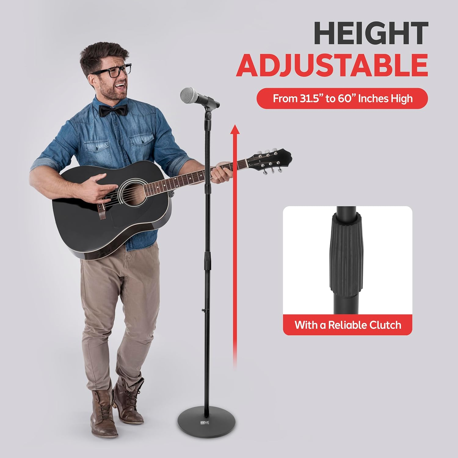 PYLE PMKS32 Microphone Stand image number 6