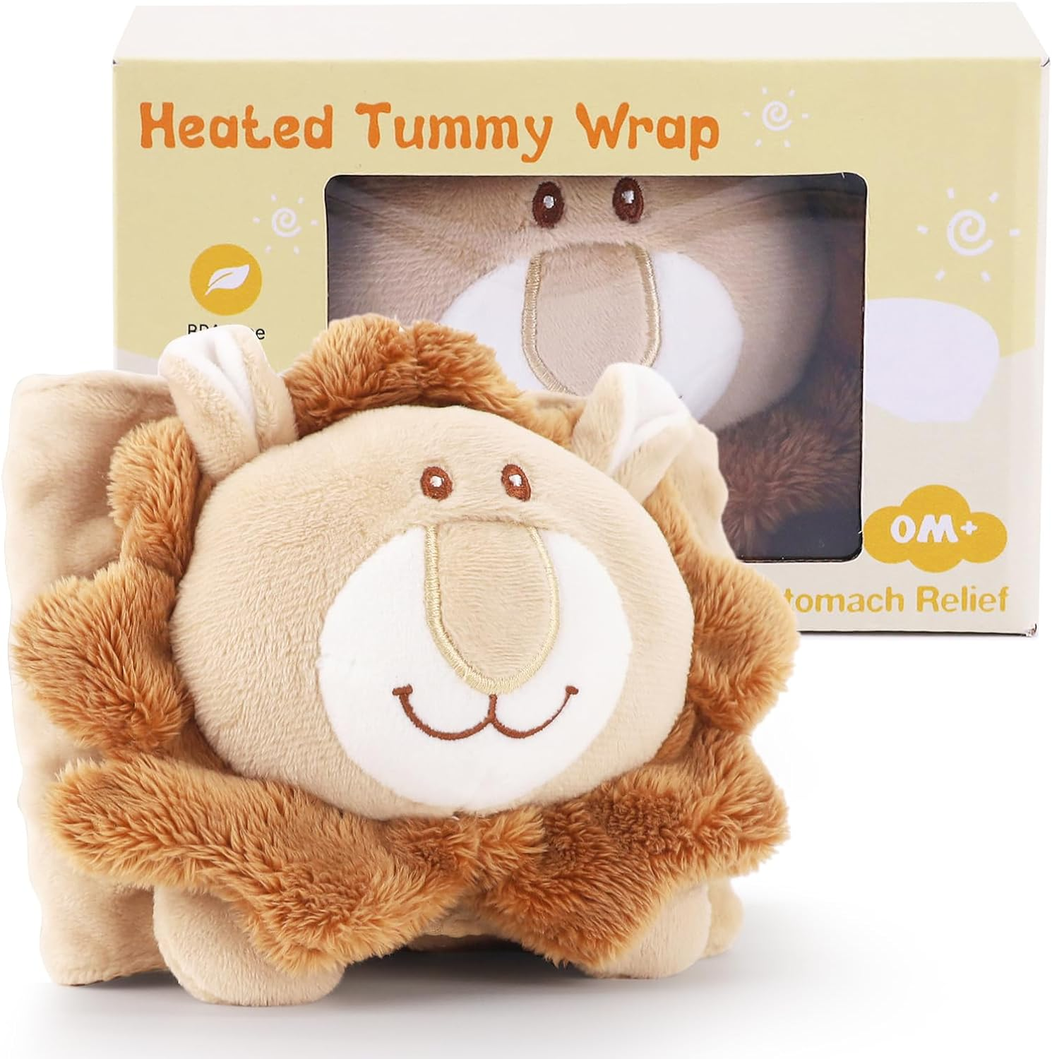 KAKIBLIN Baby Heated Tummy Wrap for Newborns Belly Relief with Soothing Warmth, Baby Heating Pad Swaddling Belt Relief & Soothe Upset Stomach image number 3