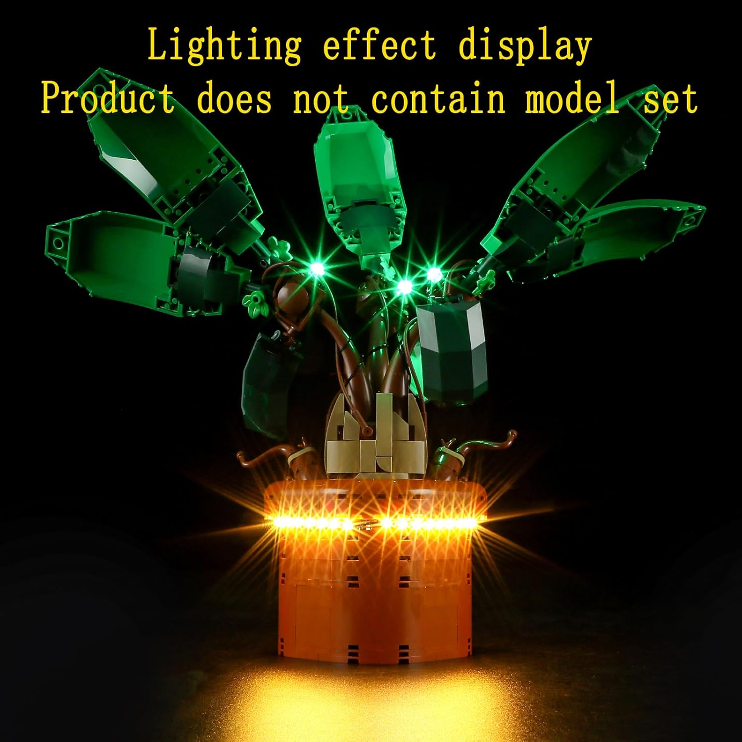 GEAMENT LED Light Set Compatible with  Harry Potter Magic Potion Plant Mandrake (Mandrake) - Lighting Set for 76433 (Model Set Not Included) image number 2