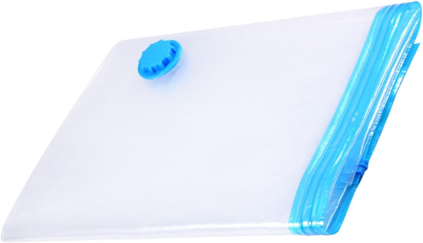 PERSELOSO Reusable Vacuum Compression Storage Bags for Clothes Bedding Pillows Blankets Space-Saving Airtight Seal Zipper Travel Packing Organizers image number 3