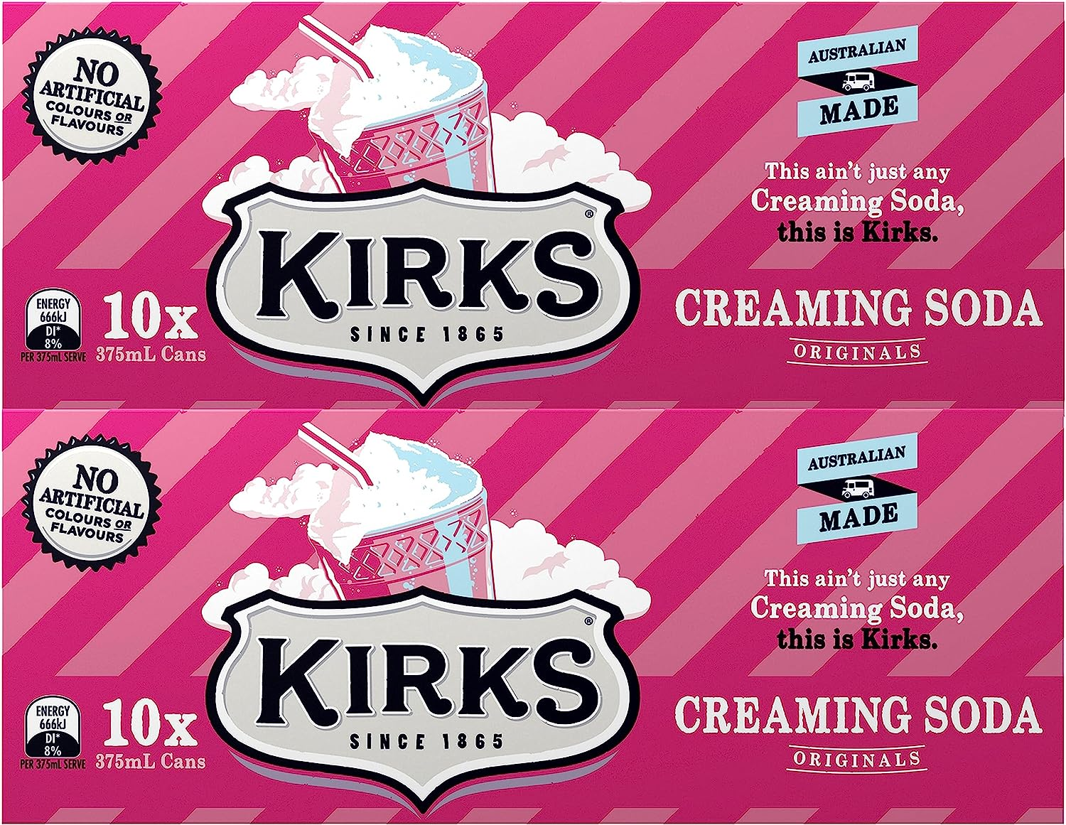 Kirks Creaming Soda Soft Drink Multipack Cans 20 X 375 Ml (Pack of 2) image number 5