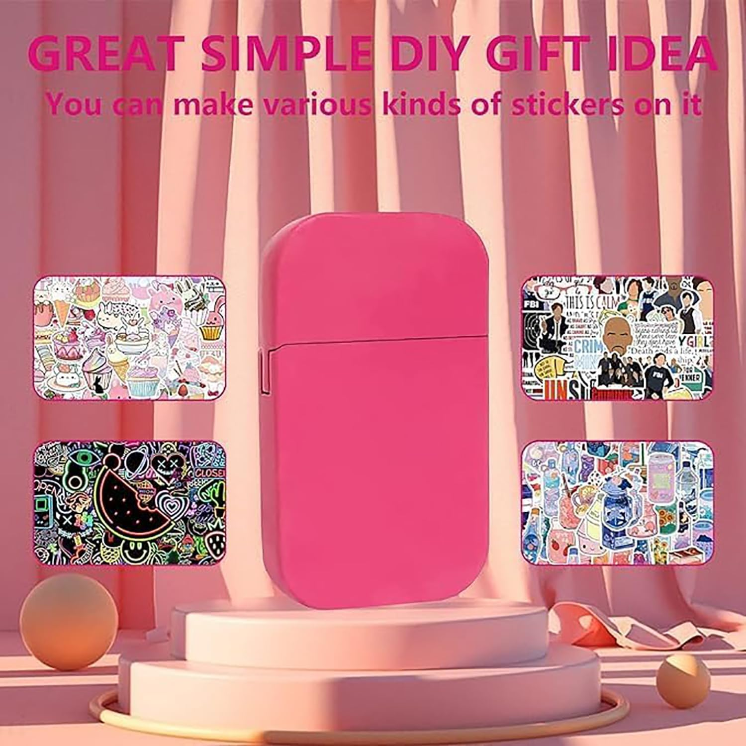 Lighter, Pink Flame Cool Lighter, Cute Pink Torch Windproof Lighter, Metal Refillable Butane Lighter, Outdoor, Indoor, Camping, BBQ, Candle, Birthday, Simple DIY Gift image number 2