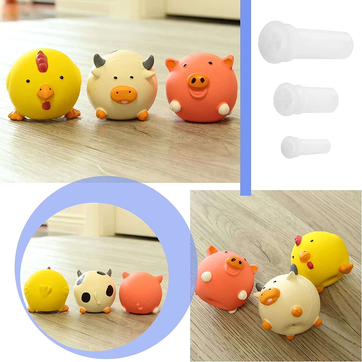 SING F LTD 150Pcs Soft Toy Replacement Squeakers Animal Safe 3 Sizes Dog Toy Squeakers image number 3