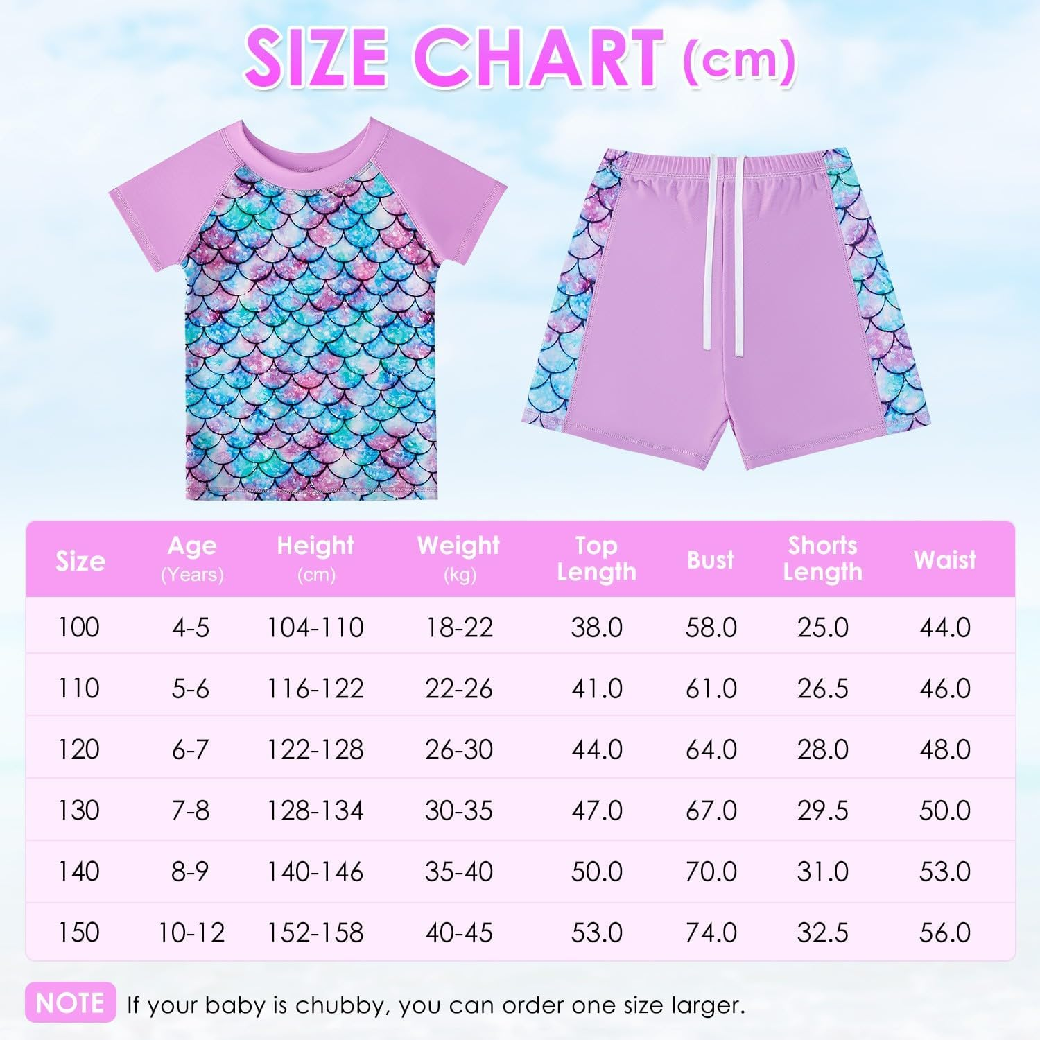 Slowton Girls Short Sleeve Swimsuit, 4 Piece Rash Guard Set Short Sleeve Bathing Suit with Swimming Cap and Goggle, Summer Quick Dry Swimwear for Kids Girls 5-12 Years