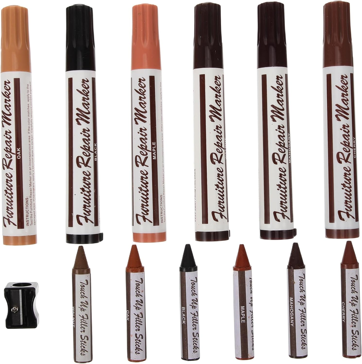 Healeved Furniture Repair Pen Wood Scratch Repair Markers Wood Stain Pen for Floor Furniture Touch-Up image number 4