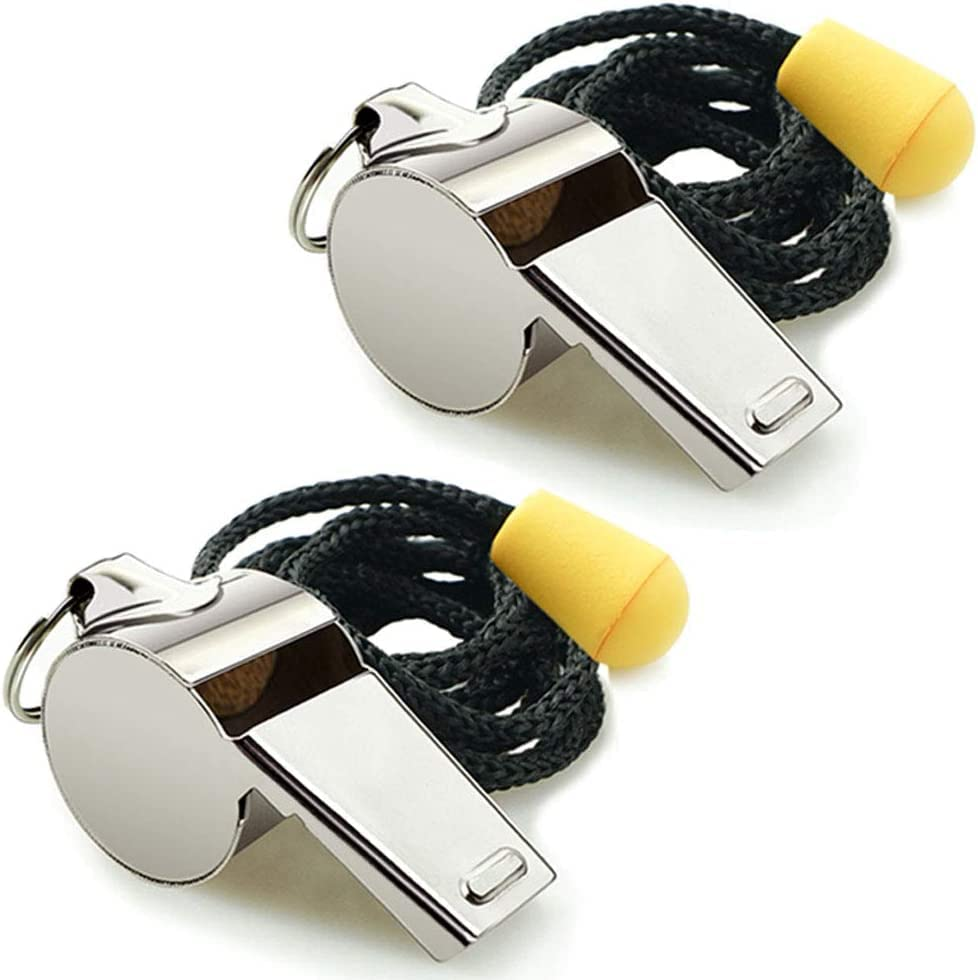 DABOBOTOOL Whistle, Stainless Steel Sports Whistles with Lanyard, Loud Crisp Sound Whistles Great for Coaches, Officials, and Officialsreferees image number 5
