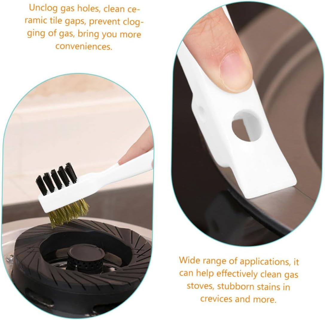 UPKOCH Gas Stove Cleaner Brush Stiff Bristle Brush Multipurpose Kitchen Cleaning for Stove Gap Cleaning image number 5