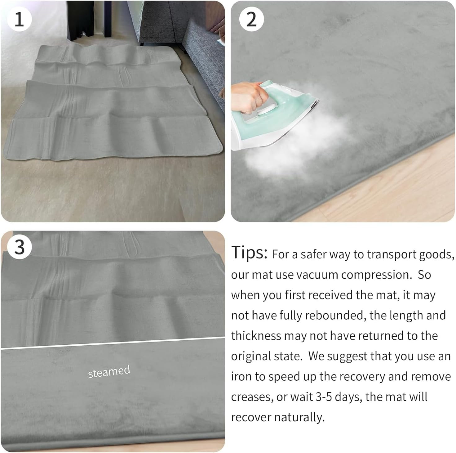 Baby Play Mat for Floor, Thick Elasti-Foam Playpen Mat for Tummy Time, Water Repellent Soft Coral Velvet for Toddler, Infant, Kids, Non-Slip Backing Safe for Crawling (150 * 200Cm)