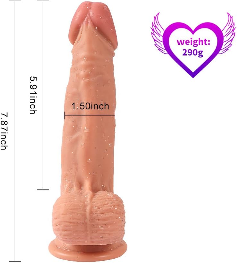 Dildos Realistic Dildo Large Dildo 7.48 Inch Adult Sex Toys for Women Men Anal G Spot with Powerful Suction Cups Adult Recreational Toys for Beginners & Experienced Aiwen image number 2