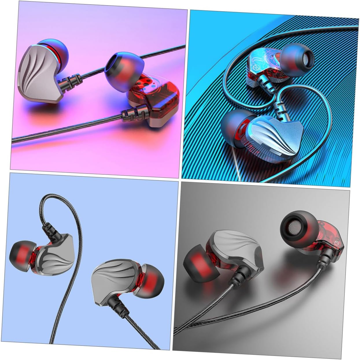 ASAKKURA Plug In-Ear Headphones Wired Earphones with Deep Bass High Fidelity Sound Noise-Isolating Earbuds Compatible with Smartphones Tablets image number 4