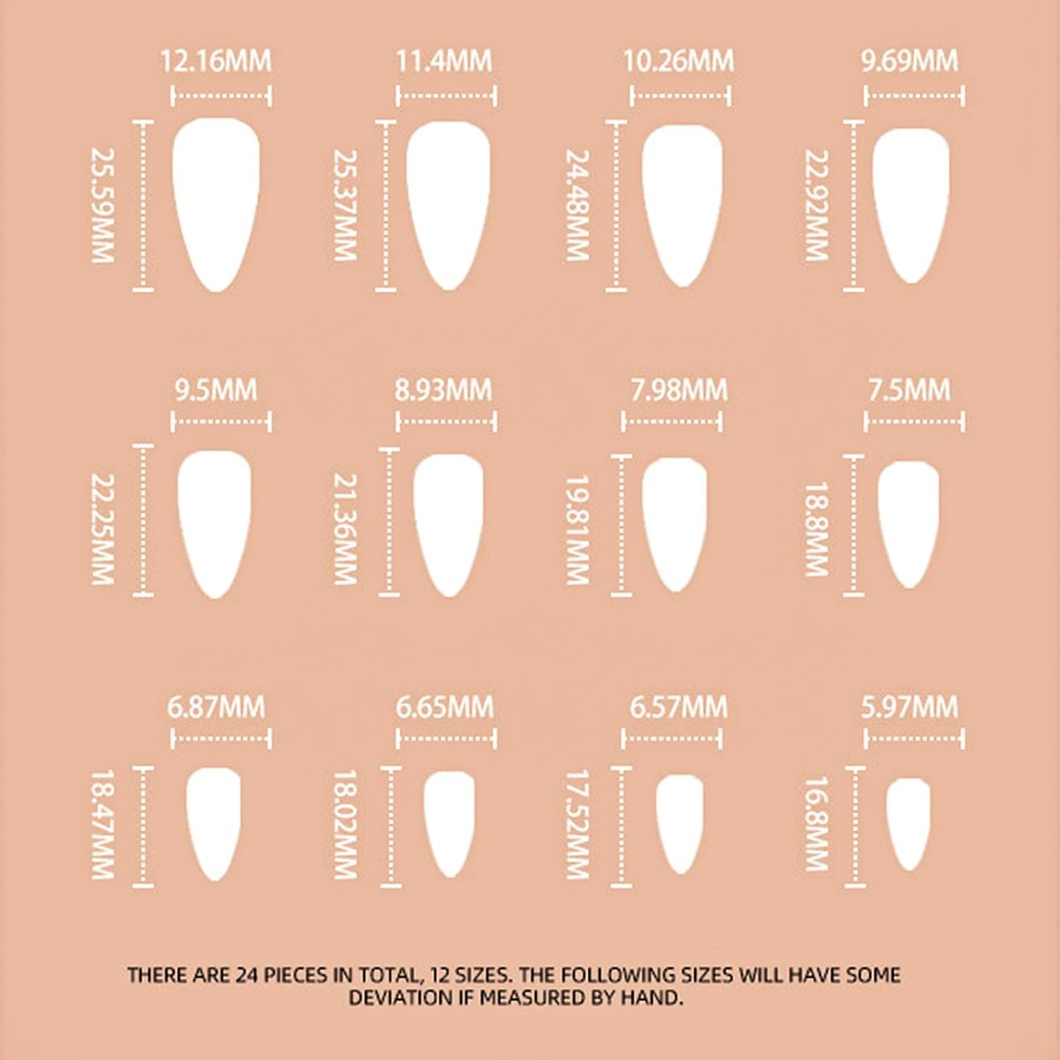 24 Pieces French Press on Nails Medium Length Almond Artificial Nails Pink Bow Fingernails for Sticking Cow Print Glue Nails Set Acrylic Nail Tips Women'S Nail Accessories