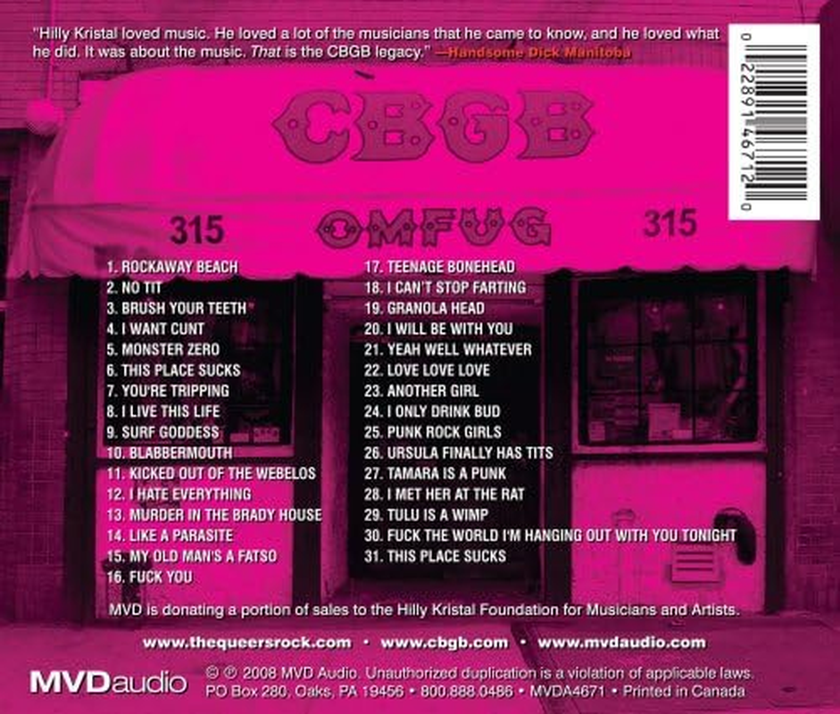 CBGB OMFUG MASTERS: LIVE FEBRUARY 3, 2003 the BOWERY COLLECTION image number 1