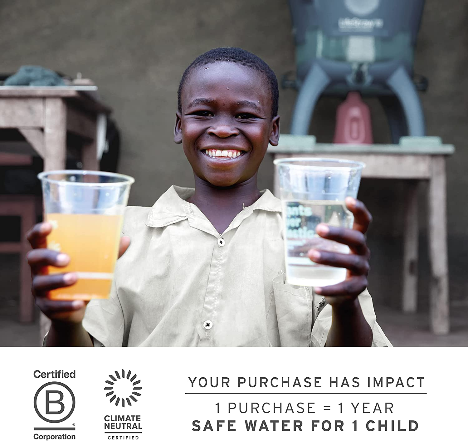 Lifestraw Go Series 2.0 Stainless Steel Water Bottle with Filter, Aegean Sea, 500 Ml Capacity image number 3