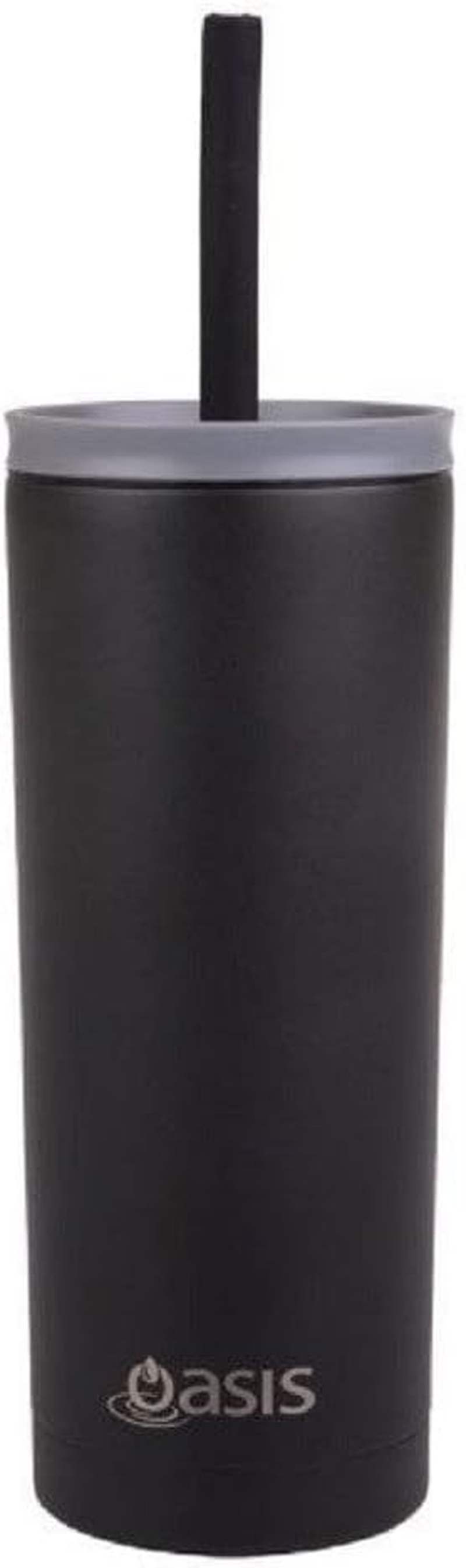 Oasis 'Super Sipper' Stainless Steel Double Wall Insulated Tumbler W/Silicone Head Straw 600Ml - Turquoise