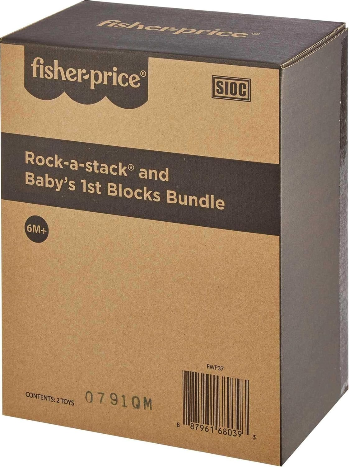Fisher-Price Baby&rsquo;S First Blocks & Rock-A-Stack Toy Set, Bucket of 10 Shapes & Ring Stacking Activity for Developmental Play Ages 6+ Months (Amazon Exclusive)