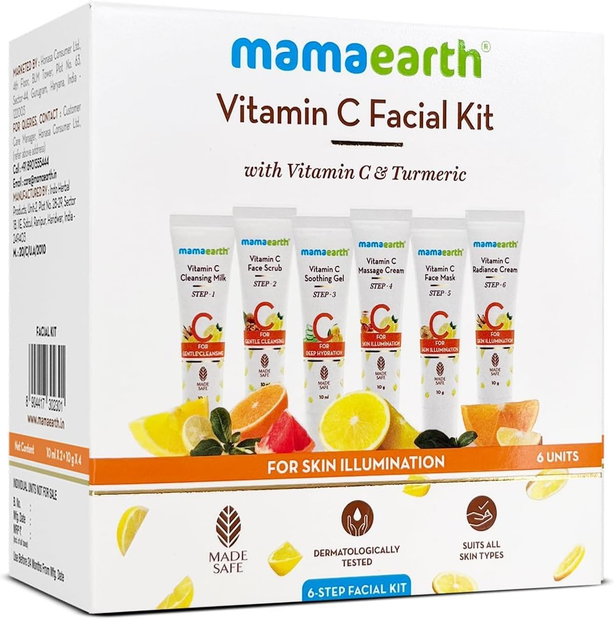 Mamaearth Vitamin C Facial Kit with Vitamin C & Turmeric for Skin Illumination - 60 G image number 4