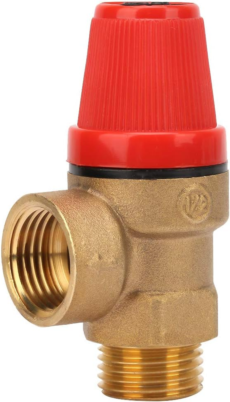 G1/2 Inches Brass Safety Valve|Dn15 Thread Spring Hanging Furnace Safety Valve|Optional Pressure 3Bar/6Bar |6Bar DN15| Safety Valve image number 1