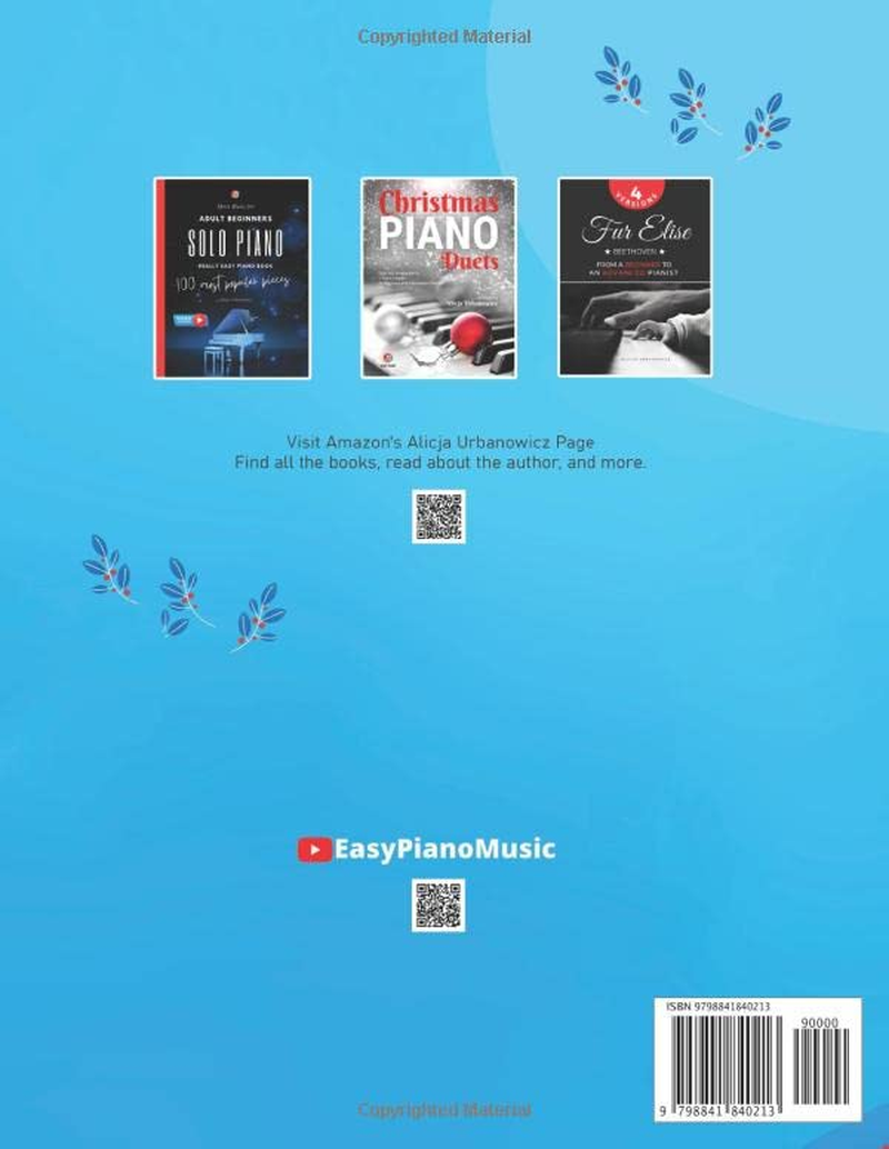 How to Play Piano for Absolute Beginners: Easy Sheet Music with Letters for Kids I Third Book I Video Tutorial I Classical Traditional Christmas ... Lyrics Simple Chords I Step by Step Level 1