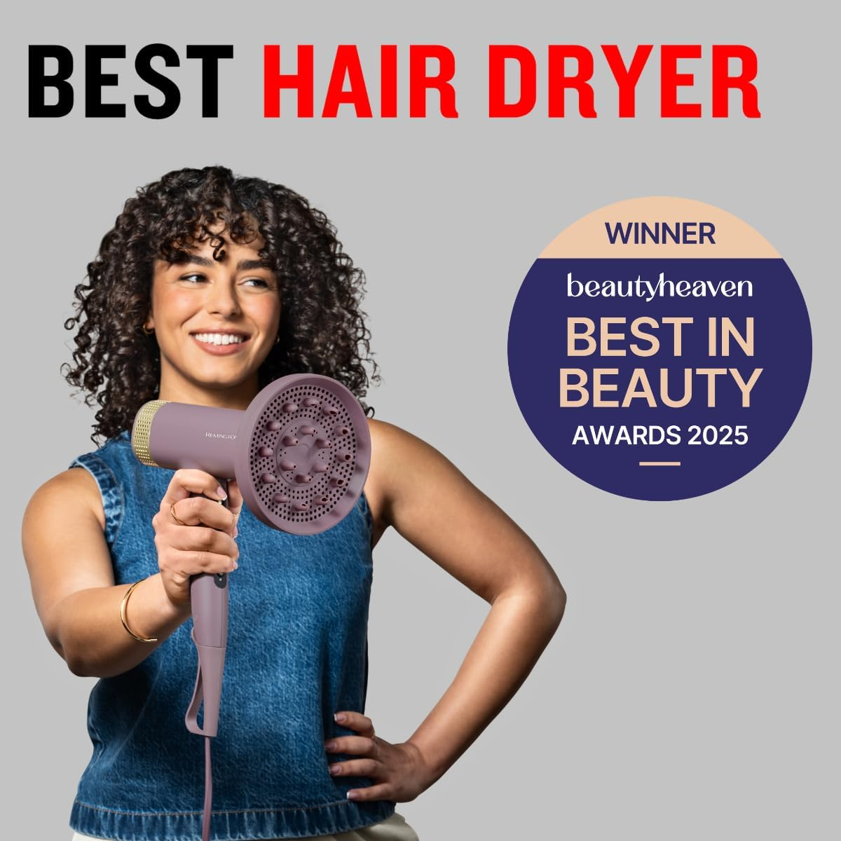 Remington Airvive&trade; Digital Hair Dryer, EC8930AU, Ionic Air Technology, Advanced Digital Motor, Protective Thermal Sensor, Balanced T-Shape Design, 12 Heat and Speed Combinations image number 6