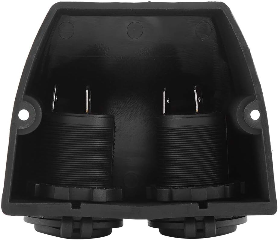 12V-24V Dual Port Cigarette Lighter Socket for Vehicles, Boats, Tractors, and Riding Mowers - Auto Interior Accessory with Vertical or Horizontal Installation image number 5