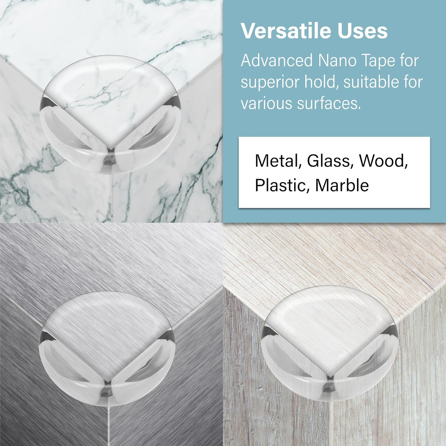 Corner Protectors Guards for Baby (12 Pack), Furniture Corner Guard & Edge Safety Bumpers, Baby Proof Bumper & Cushion to Cover Sharp Furniture & Table Edges, Transparent