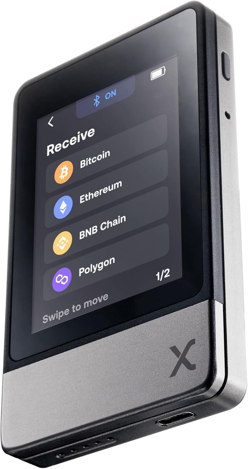 Secux Neo X - Crypto Wallet W/Intuitive Touchscreen, Bluetooth & USB-C, Manage Bitcoin, Ethereum, Nfts, Tokens, & Cryptocurrency with Military-Grade Security and User-Friendly Interface image number 2