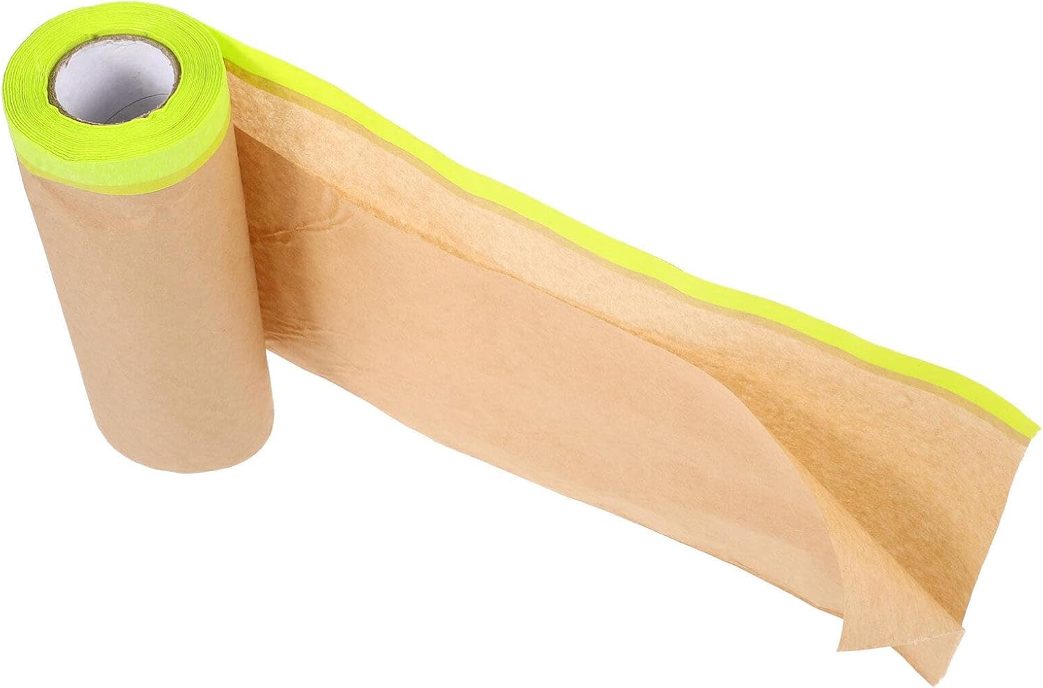 Housoutil 1Roll Automotive Masking Paper Adhesive Protective Film for Painting Projects and Home Renovations Suitable for Furniture Floors Cars and More of Kraft Paper image number 2