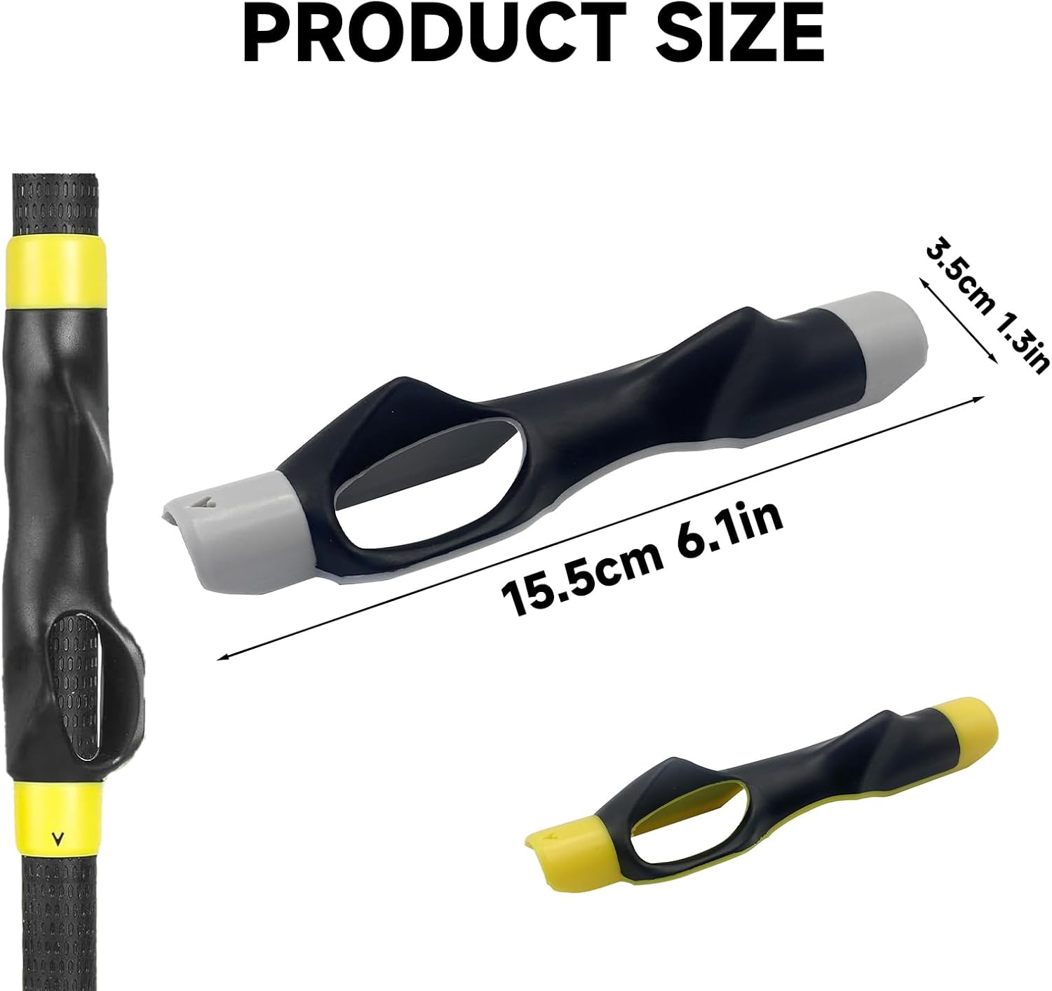 2 Pack Golf Grip Trainer - Golf Grip Training Aid for Correcting Left/Right Hand Positions, Ergonomic Golf Grip Training Attachment for Hand Position Improvement image number 5