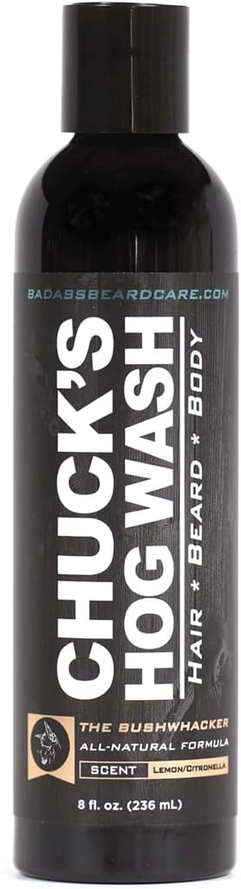 (The Bushwhacker) - Chuck'S Hog Wash - All Natural Beard and Body Wash - the Bushwhacker Scent, 240Ml - Leaves Your Beard Softer than Its Ever Been and Is Suitable for Daily Use image number 1