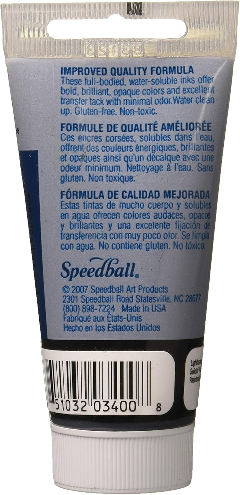 Speedball Water Based Block Printing Ink 37 Ml, Black image number 2