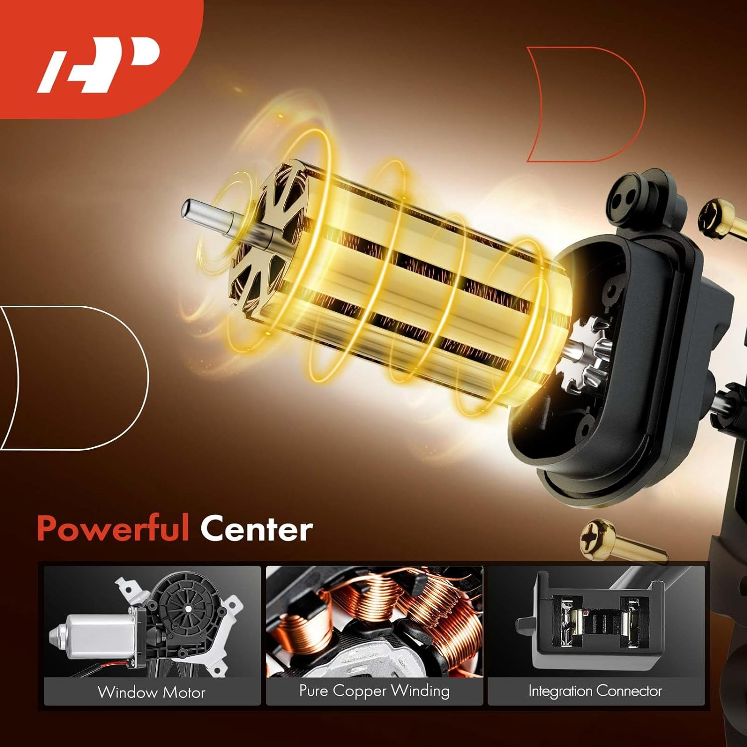 A-Premium Power Window Regulator with Motor Replacement for Ford E-150 2003-2014 E-250 Econoline 1992-2002 E-350 E-450 E-550 Super Duty Front Left image number 6