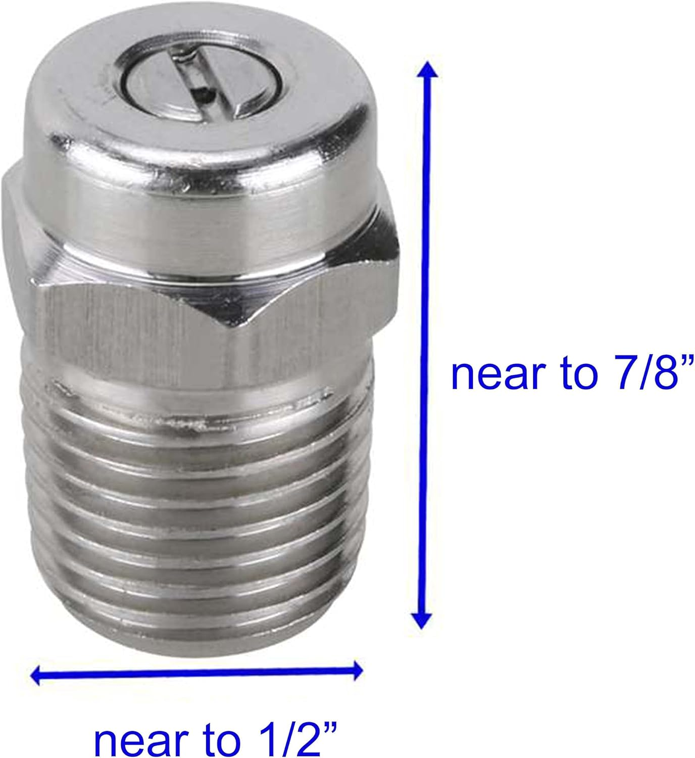 M MINGLE Universal Replacement Nozzle, Pressure Washer Water Broom, Surface Cleaner, 40 Degree, Orifice 1.5, 1/4 Inch NPT Male Fitting, 4000PSI image number 2