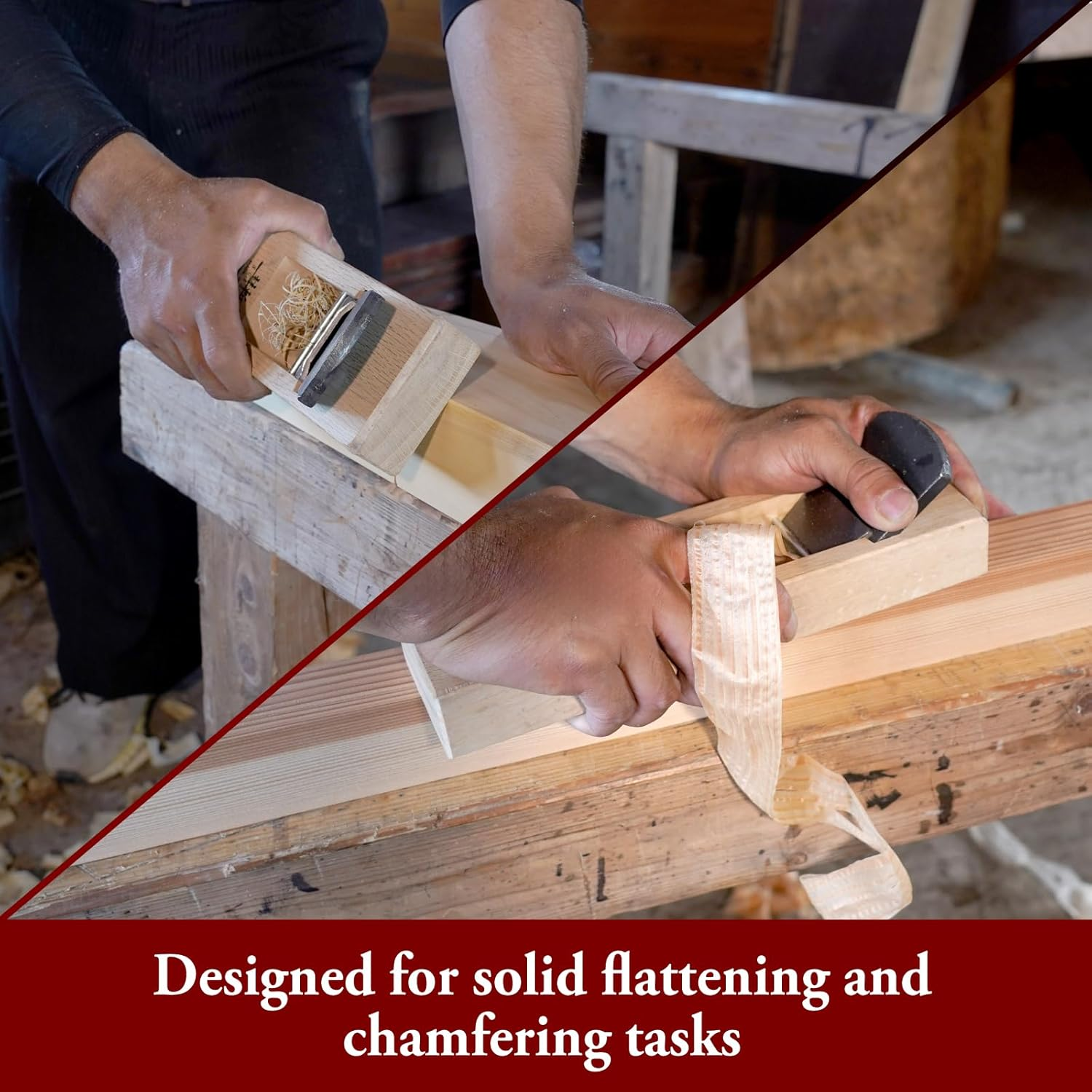 SUIZAN Kanna Japanese Wood Planer 60Mm - Professional Hand Block Plane Woodworking Tools image number 4