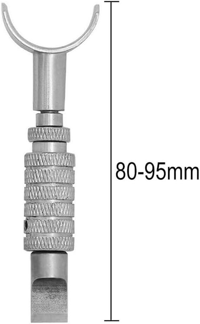 AIMALL Adjustable Swivel Leather Craft Carving Knife - Precision Cutting Tool for Leather Working, Steel Blade, 3.15 to 3.74 Inches Extendable Length image number 1